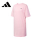 阿迪達斯（adidas）女主圓領(lǐng)透氣潮流短袖休閑運動(dòng)連衣裙JE3567 M