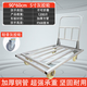 悍立加厚方管車(chē)拉貨手推車(chē)搬運車(chē)工用鋼管車(chē)超大拖車(chē)大號超重型手推車(chē) 90*60【5寸灰膠輪】加厚方管車(chē) 固定扶手