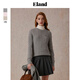 ELAND衣戀毛衣女夏日棉花糖變形絞花長(cháng)袖上衣25秋新款 灰色(15)Grey M