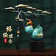 全銅葫蘆擺件福祿雙全高檔新中式家居客廳酒柜玄關(guān)新家裝飾禮品 《福祿雙全》藍色款-約8斤