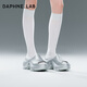 DAPHNE LAB【增高8公分】棒棒糖厚底拖鞋 女士涼拖鞋二代一片拖 25夏高顏值 銀色 【超美的】 37