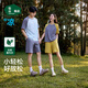 松山棉店小輕松睡衣套裝莫代爾棉夏季薄款短袖家居服男士-淺藍2XL