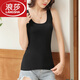 浪莎（LangSha）女士吊帶背心工字型內搭打底衫長(cháng)款韓版外穿修身小背心打底吊帶 黑色吊帶單件（工字型） 均碼