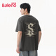 班尼路（Baleno）t恤男短袖重磅純棉夏季美式潮牌大碼男生半袖青少年百搭五分袖