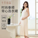 十月結(jié)晶孕婦連衣裙U領(lǐng)背心長裙大碼夏季裙子 晨曦米 L（建議110-145斤）