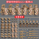 樂(lè )高軍事人仔幽靈特種兵隊公仔男孩拼裝兒童摩托兼容樂(lè )高積木玩具 戰狼特種兵6人+武器+6盾牌
