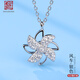 老銀匠可旋轉(zhuǎn)風(fēng)車項(xiàng)鏈s925銀送女友情人節(jié)禮物細(xì)節(jié)禮物潮女吊墜銀鎖骨鏈 銀色/鏈長40+4cm 含證書