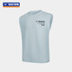 威克多（VICTOR） 羽毛球服勝利針織T恤短袖男運動(dòng)服女25年新球服上衣透氣排汗速干 【無(wú)袖款】H-雨云灰T-50033 L