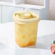 特百惠（Tupperware） 迷你纖巧壺 350ML彩色酵素果醋壺塑料水壺帶刻度咖啡杯 350ml纖巧壺奶油黃-單個(gè)