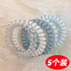 格蒙藍色系電話(huà)線(xiàn)發(fā)圈女高彈力扎發(fā)頭繩簡(jiǎn)約氣質(zhì)耐用發(fā)繩2025新款發(fā)飾
