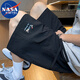 NASA MARVEL七夕情人節(jié)禮物短褲男士夏季美式百搭闊腿五分褲休閑透氣潮流簡
