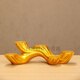 花語奇萌生意興隆禮物擺件五福財(cái)神爺創(chuàng)意玄關(guān)電視柜辦公室裝飾品開業(yè)喬遷 禪韻金色架