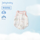 JELLYBABY【2025夏裝上新】嬰兒連體衣女幼童可愛哈衣三角爬服寶寶衣服男寶 白底美人魚 【7A抗菌】 90cm