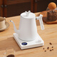 泡茶壺專(zhuān)用恒溫保溫電熱溫控手沖不銹鋼沏茶泡咖啡細口長(cháng)嘴燒水壺 1L 素白 旋鈕智能款
