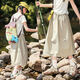 優(yōu)優(yōu)1點(diǎn)（Yoyo one）女童半身裙中長款夏季新款速干兒童裙子夏裝輕薄中大童工裝a字裙 6047黃綠色 140 140cm
