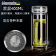 Mercede德國精工品牌雙層水晶玻璃杯銀離子手工杯子男士泡茶杯商 一帆風(fēng)順400ml
