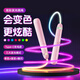 小懶焰炫彩發(fā)光跳繩兒童小學(xué)生專(zhuān)用幼兒園初學(xué)小孩健身成人減肥運動(dòng)夜光 仙女粉-炫彩發(fā)光變色充電款 pu繩