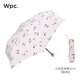 Wpc.晴雨傘三折折疊傘迷你小巧便攜輕量防風(fēng)拒水日本高顏值女生傘具 少女花朵款 粉色5387-019 PK