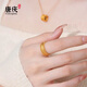 唐慶腰纏萬(wàn)貫黃金戒指女士花絲金戒指閉口銅錢(qián)足金999寬面禮物送女友 面寬5.4mm 17#號(hào) 金重3.42g