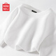 名創(chuàng  )優(yōu)品（MINISO）華夫格短袖男夏季重磅潮流2025新款青少年休閑抗皺t恤 白 L