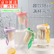 丹區(qū) 茶水分離杯花茶水果冷萃水杯 大容量女生高顏值吸管杯學(xué)生隨手杯 牛油綠600ml1只