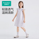 全棉時(shí)代（PurCotton）2024夏女童梭織休閑印花連衣裙 紫調(diào)枝蔓花 150