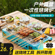 斐月伽一次性燒烤爐戶外便攜式家用燒烤架碳烤爐木炭露營(yíng)爐子野餐用具 一次性燒烤爐+刷+網(wǎng)+30粒