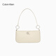 Calvin Klein時(shí)尚腋下包禮物通勤洋氣包包金屬字母拉鏈CK女包單肩法棍包DH3237 67U-牛奶白 OS