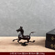 馬踏飛燕擺件純銅青銅器甘肅博物館武威銅奔馬文創(chuàng)紀念品工藝禮品 古銅色銅奔馬  小號