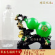 亨祿葫蘆擺件新款五福臨門福祿壽喜財葫蘆擺件玄關酒柜裝飾品葫蘆擺件 小號翠玉色福到平安20*10*18cm