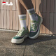 FILA 斐樂(lè )官方女鞋JELLYFISH摩登帆布鞋2025夏季新款水母鞋休閑鞋 精靈綠/豌豆莢綠-GM 37.5
