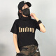 勤記高領(lǐng)短袖女高級(jí)感寬松歐貨大碼純綿高領(lǐng)短袖t恤女2025新款減齡洋 黑色 XL合適105-120斤 均碼