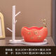 簡約現(xiàn)代陶瓷雕刻桌擺喬遷新居禮品客廳桌面裝飾 【橘色】歡迎回家加架子