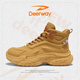 德?tīng)柣菽行锒驴?026運動(dòng)鞋休閑增高老爹防滑耐磨戶(hù)外登山馬丁靴 大漠黃 42