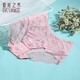 夏.娃.之.秀內(nèi)褲女蕾絲內(nèi)褲舒適夏季薄款束腰提臀收腹透氣三角女士內(nèi)搭內(nèi)褲 粉色 (蕾絲款) 1條 L