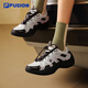 FILA FUSION斐樂(lè)潮牌女鞋2025夏季新款網(wǎng)面透氣運(yùn)動(dòng)鞋女脊骨鞋2 白中白/影黑灰-BD 37.5