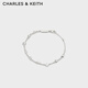 CHARLES&KEITH時(shí)尚夏日度假風(fēng)貝殼海星手鏈生日禮物送女友CK5-12120434 Silver銀色 20.5cm 1個(gè)