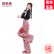 俞兆林（YUZHAOLIN）多巴胺穿搭刺繡直筒牛仔褲女2025春秋冬新款美式復(fù)古星星闊腿褲 鐵銹紅 優(yōu)質(zhì)版 S 【建議80-95斤】