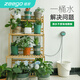 植客（zeego）7050自動(dòng)澆花滴水神器家用定時(shí)自動(dòng)澆水器陽臺(tái)盆栽滴灌設(shè)備全套 滴灌-泵式澆花器20頭套裝