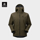 KAILAS凱樂(lè )石MONT X全天候硬殼沖鋒衣GORE-TEX 3L防水戶(hù)外登山服 深棕綠 L