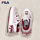 FILA 斐樂官方女鞋情人節(jié)蘿卜鞋復古板鞋2025春季新款輕便舒適厚底鞋 古白色-AW 39
