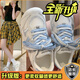 DAQRC休閑鞋子女2025新款爆款小白鞋女款夏季德訓(xùn)鞋透氣網(wǎng)面透氣不悶?zāi)_ 天藍(lán)色 單層 37 (235mm) 收藏加關(guān)注現(xiàn)貨秒發(fā)