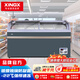 星星（XINGX）冰柜商用大容量冷凍展示柜冷藏保鮮柜玻璃臥式海鮮島柜雪糕柜 500升丨高清防凝露丨賣場(chǎng)組合柜