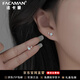 法卡曼靈鹿耳釘女小眾設計感可愛(ài)耳飾時(shí)尚輕奢冷淡風(fēng)生日禮物 靈鹿耳釘