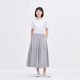 無(wú)印良品（MUJI）IDEE 女式 平紋 寬版褲 褲子女款休閑褲女裝裙褲 闊腿褲 夏季 煙熏綠色 均碼