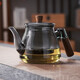 全度（Quandu） 茶壺玻璃泡茶器加厚耐高溫玻璃茶壺木柄過(guò)濾花茶壺功夫茶具