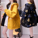 秦末（QINMO）兩面穿慵懶風(fēng)工裝風(fēng)衣外套女春秋潮2025新款冬季寬松休閑時(shí)尚夾克 黑拼黃雙面穿（春秋款） XL 建議 130-150斤