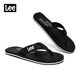 Lee夏季拖鞋男2025新款高端人字拖男士潮牌外穿防滑夾趾沙灘涼鞋 黑色 41 (255mm)