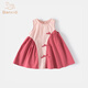 班喜迪女童連衣裙夏裝2026新款洋氣寶寶夏日公主裙夏季無(wú)袖兒童背心裙子 粉色 100