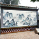 IOSN迎門(mén)墻壁畫(huà)農(nóng)村大門(mén)庭院影壁墻照壁墻瓷磚壁畫(huà)背景戶外迎門(mén)墻裝飾 高溫微晶/一平方戶外專(zhuān)用 1-1㎡